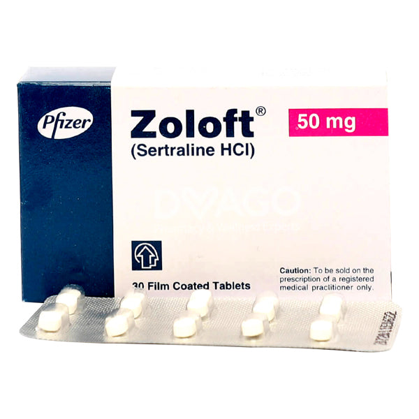 ZOLOFT (50MG) 30 TABLETS