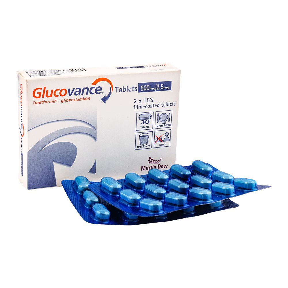 GLUCOVANCE (500/2.5MG) 30 TABLETS