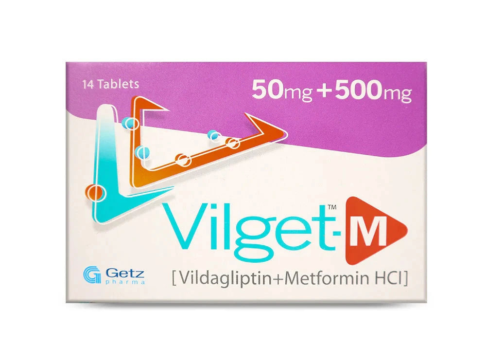 VILGET-M (50/500MG) 14 TABLETS