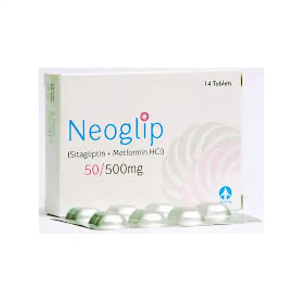 NEOGLIP XR (50/500MG) 14 TABLETS