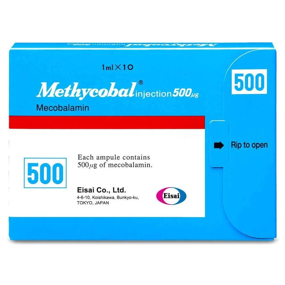 METHYCOBAL (500µG) 1ML, 10 AMPLOUE INJECTIONS