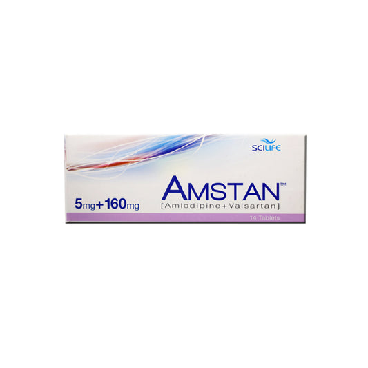 AMSTAN 5/160 MG TAB (14S)