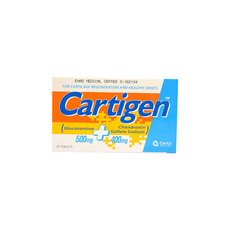 CARTIGEN (500/400MG) 20 TABLETS