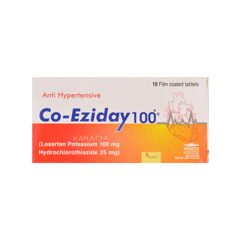 CO-EZIDAY (100/25MG) 10 TABLETS