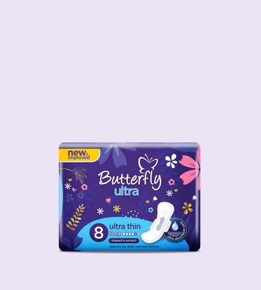 BUTTERFLY ULTRA (ULTRA THIN) LONG 8Pcs (NEW)