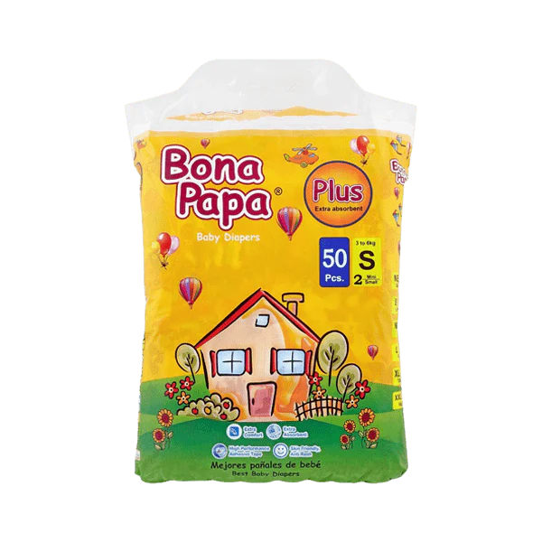 BONA PAPA BABY DAIPER (2) 50Pcs