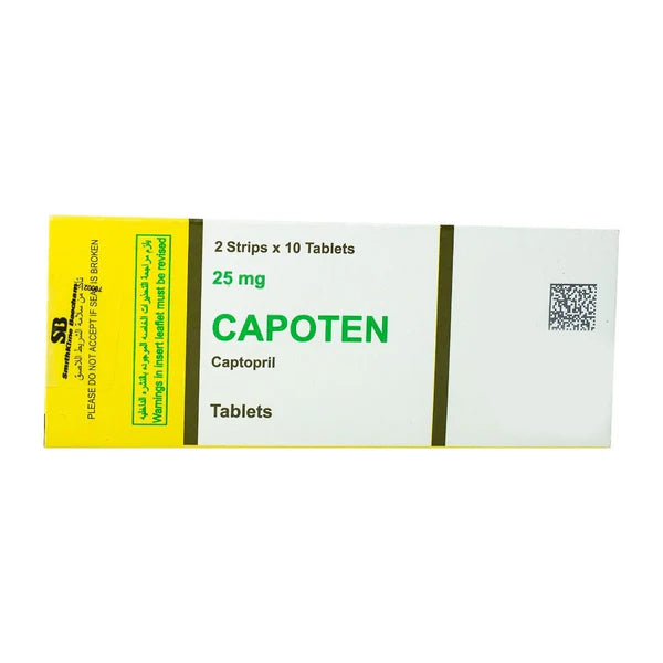 CAPOTEN 25MG 20TAB