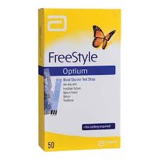 FREESTYLE OPTIUM (BLOOD GLUCOSE) 50 TEST STRIPS