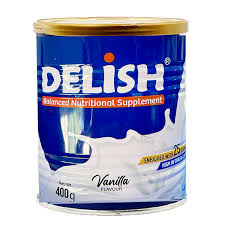 DELISH SUPPLEMENT POWDER VANILA 400GM