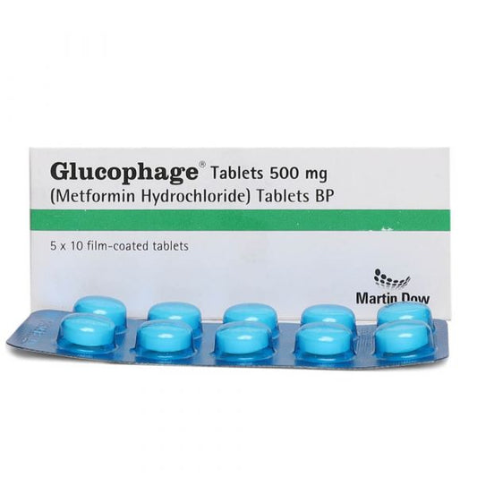 GLUCOPHAGE (500MG) 50 TABLETS