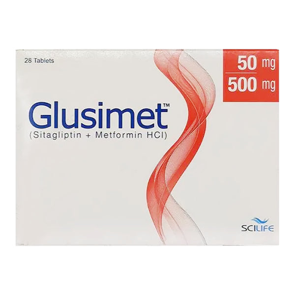 GLUSIMET (50/500MG) 28 TABLETS