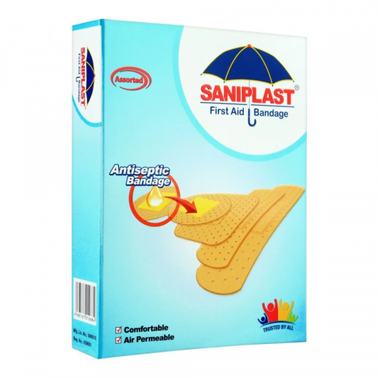 SANIPLAST ANTISEPTIC BANDAGE(ASSORTED) 20S