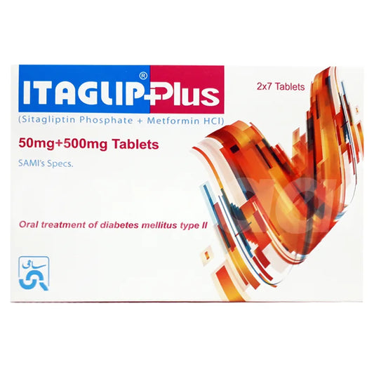 ITAGLIP PLUS (50/500MG) 14 TABLETS